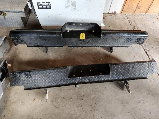 Black Diamond Plate Truck Bumper Set