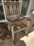 Rocking Chair with Wood Dowels
