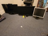 Dynex TV, Emerson TV, & Samsung Monitor (Cracked Frame)