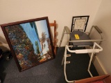 Bedside Commode, Wheelchair Transfer Frame, Picture & Misc.