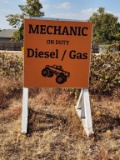 Wood Frame Double Sided Sign 48