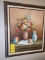 Painting Flowers & Books on Canvas C. Benolt