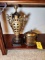 Two Brass Urns