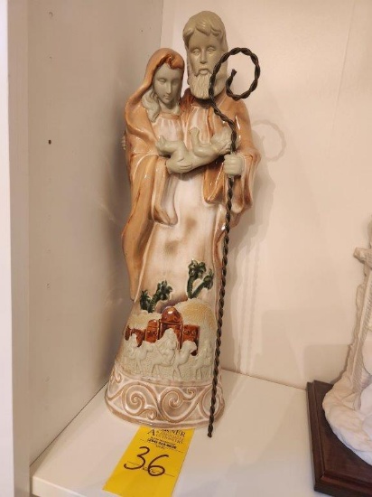 Vintage Statue of Mary, Joesph, & Baby Jesus