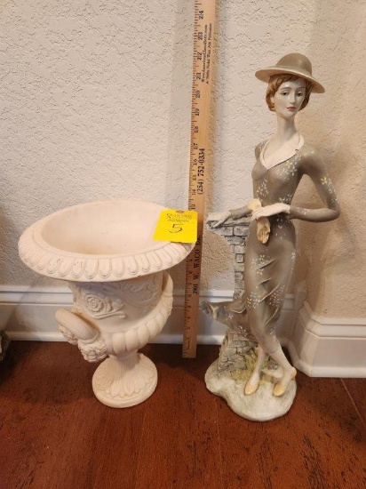 Lady Figurine & Urn
