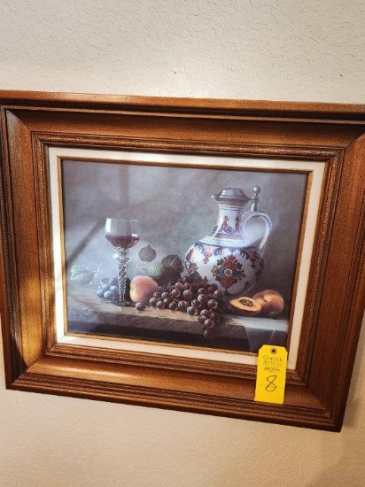 Mark Pettit "Peaches and Grapes" Oil on Canvas