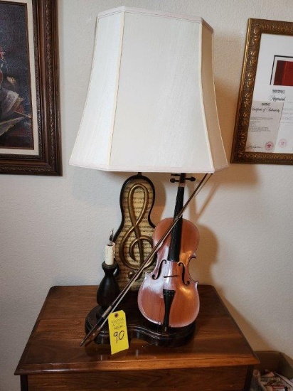 Nightwatch Antique Violin Lamp