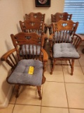 5 Oak Chairs