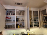 Contents of Top Cabinets on Wall above Dishwasher