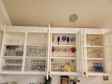 Contents of 4 Top Cabinets Above Bar