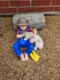 Boy & His Dog Yard Décor