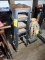 4 Metal Stool with Wood Tops