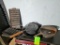 Cast Iron- 3 Pans, 1 Pot, & 2 Cornbread Pans