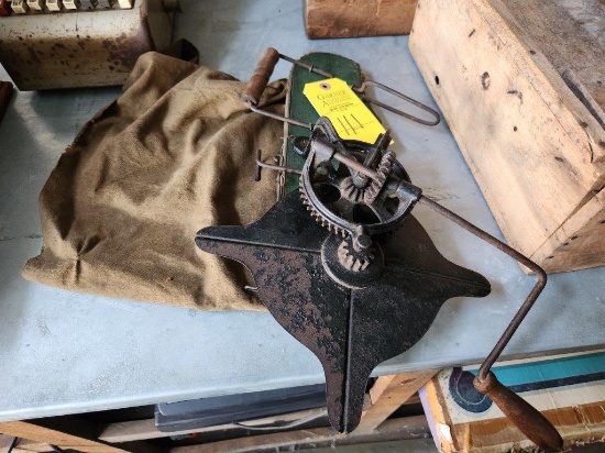 Vintage Hand Crank Seed Sower/Spreader - 1800's