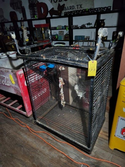 Large Metal Bird Cage with Stand
