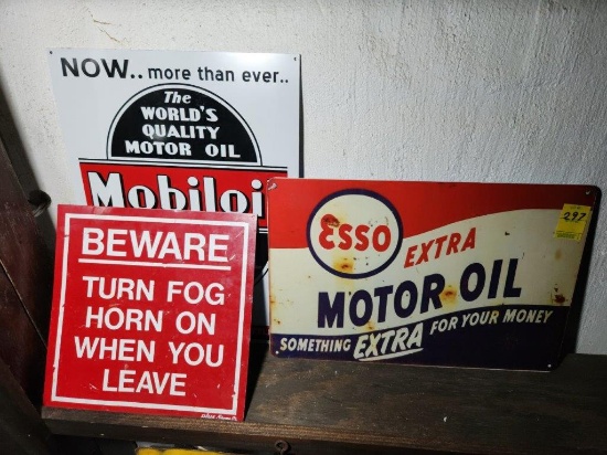 Mobil Oil, Esso Oil, & Beware Signs