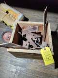 Plow Parts in Wood Box