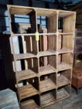 Vintage Wooden Crate Tall Cabinet