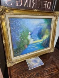 Oil on Canvas - Lady in Park