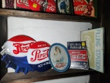 3 Pepsi Signs & 2 Coca-Cola Signs