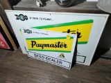 2 ACCO Seed Metal Signs