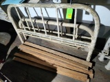 Metal Bed Frame & Rails - Appears Full Size