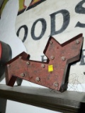 Arrow Sign with Lights