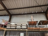 Lot of Tables, Light Fixtures, & Chairs - Top Pallet Rack