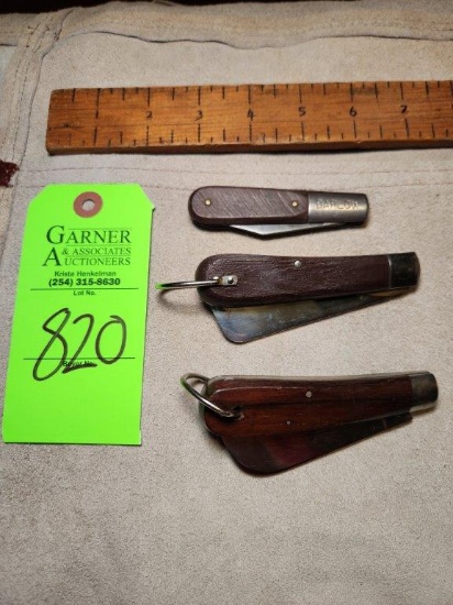 Barlow Pocket Knife & 2 Misc. Knives