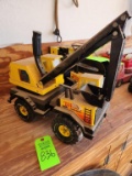 Tonka Turbo Diesel Backhoe Excavator Truck - Metal, Vintage