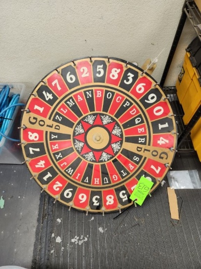 Roulette Type Board