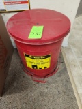 Justrite Oil Waste Can