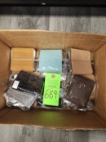 Box of Flasks & Wallets