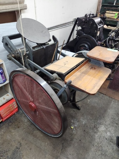 Antique Chandler & Price Platen Press 10x15