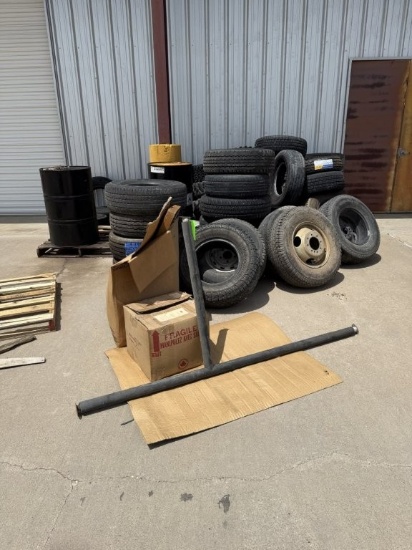New & Used Tires, 2 Barrels (not full)