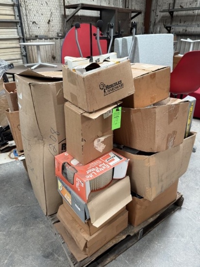 Pallet of Belts, Filters, Shocks, & Misc.