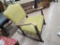 Antique Wood Arm Chair Rocker - Upholstered