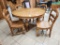 Rustic Dining Table & 4 Chairs