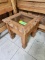 End Table with Glass Top Display