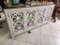 Glass Front Weather Wood Cabinet