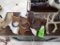 3 Antlers, & Decorative Cowhide Texas