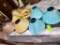 3 Medium Rawhide Lamp Shade & 7 Misc. Lamp Shades