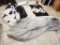 6 Cowhide Rugs - w/ Imperfections - Brands and Wear Spots