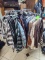 Clothes Rack w/ Jackets, Shirts, & Misc.
