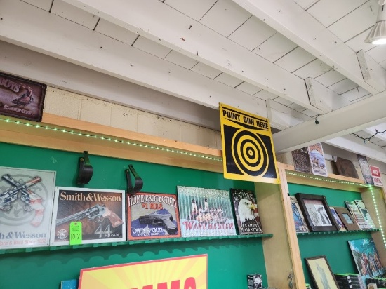 Signs & Pictures on Ammo Wall