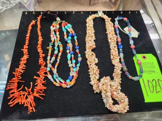 Beaded Necklaces - Coral & Misc.