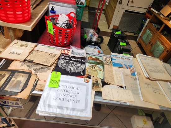 Misc. Historical, Antique,, & Vintage Documents