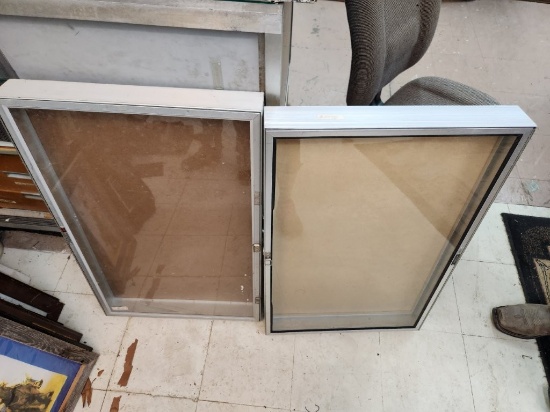 2 Shadow Box Display Cases