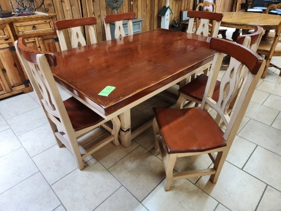 Farmhouse Dining Table & 6 Chairs