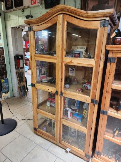 Display Cabinet - Rustic - Contents not included